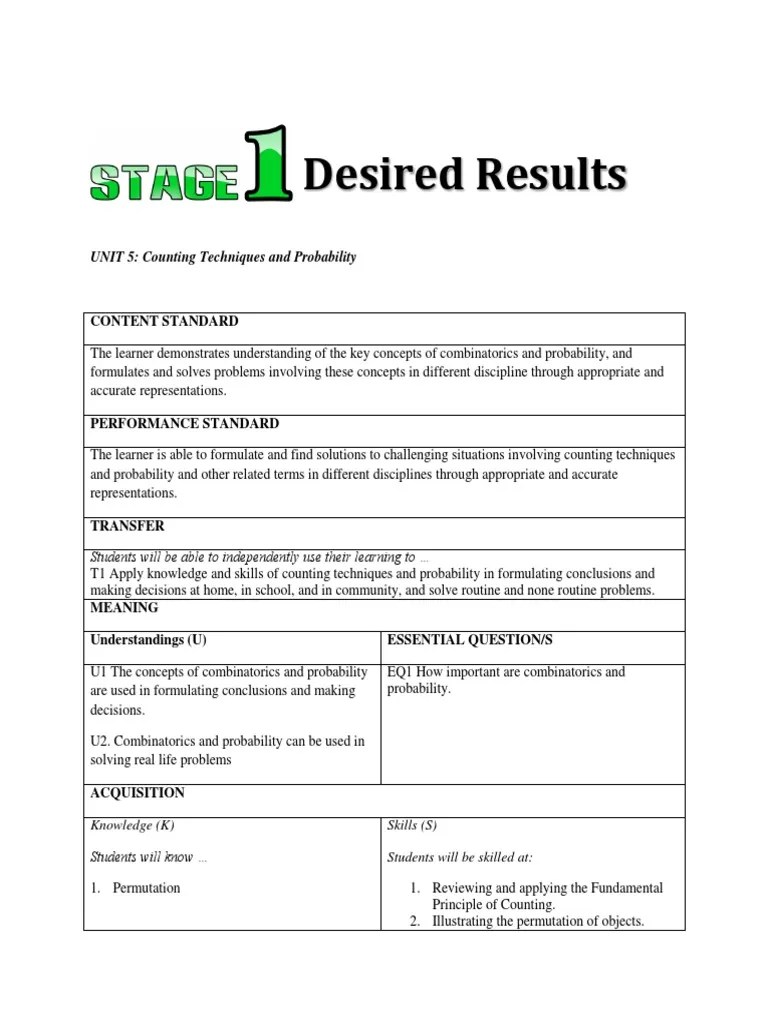 Rubrics For The Performance Task And Other Evidence Of Learning | PDF ...