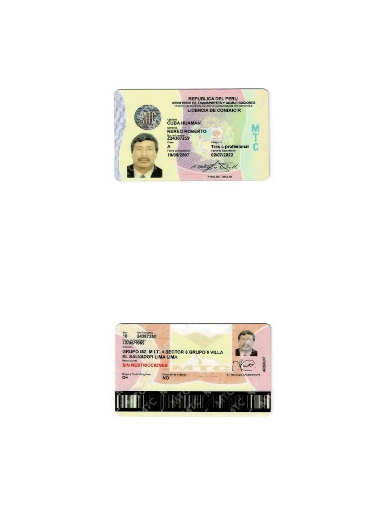 Licencia De Conducir | PDF