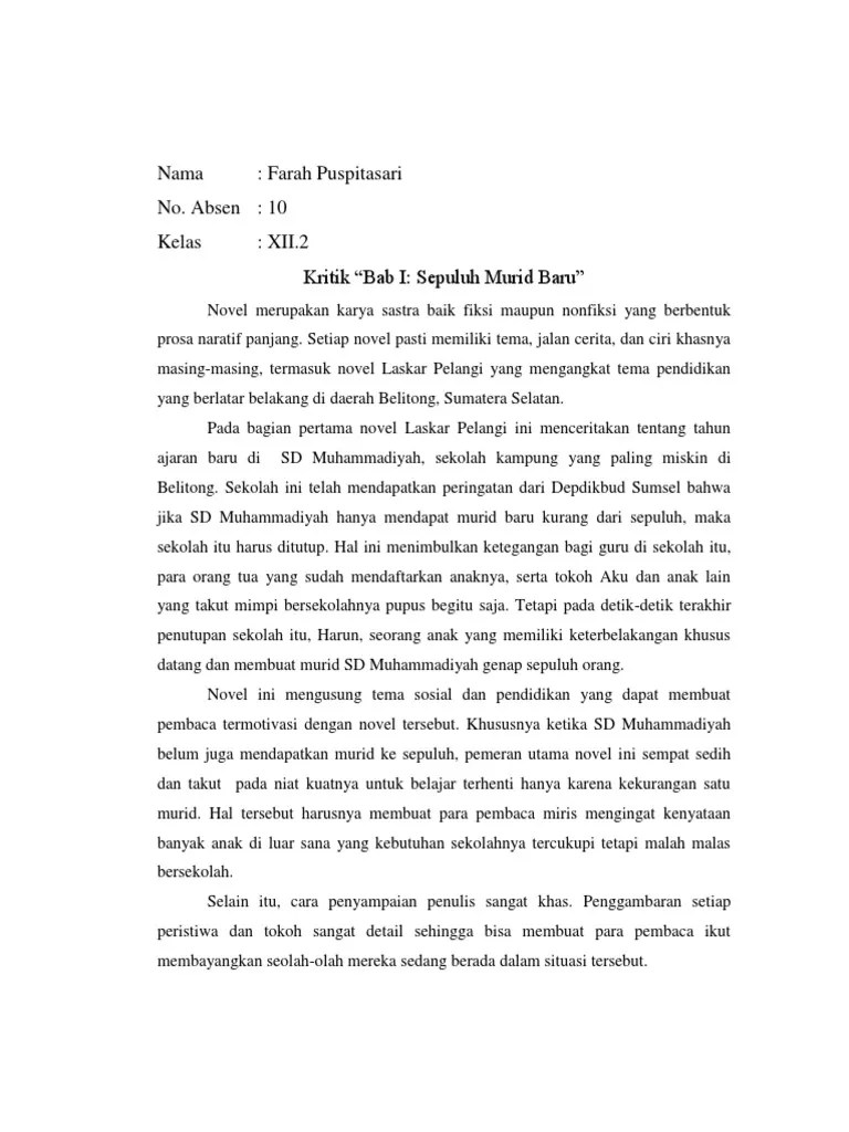 Yuk Bahas 7+ Contoh Kritik Dan Esai Novel [Terbaru] 