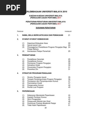 Mungkin ada yang mengetahui apa itu pengajian di . 10 Peraturan Peraturan Um Pengajian Ijazah Pertama 2017 Pdf