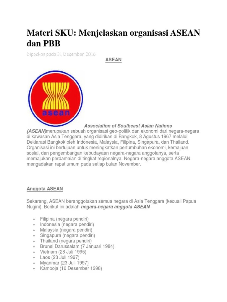 Materi SKU Asean | PDF