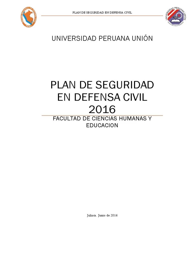 Plan De Contingencia | PDF | Hospital | Perú