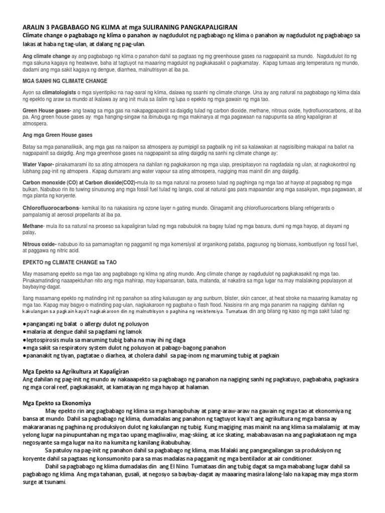 Climate Change | PDF