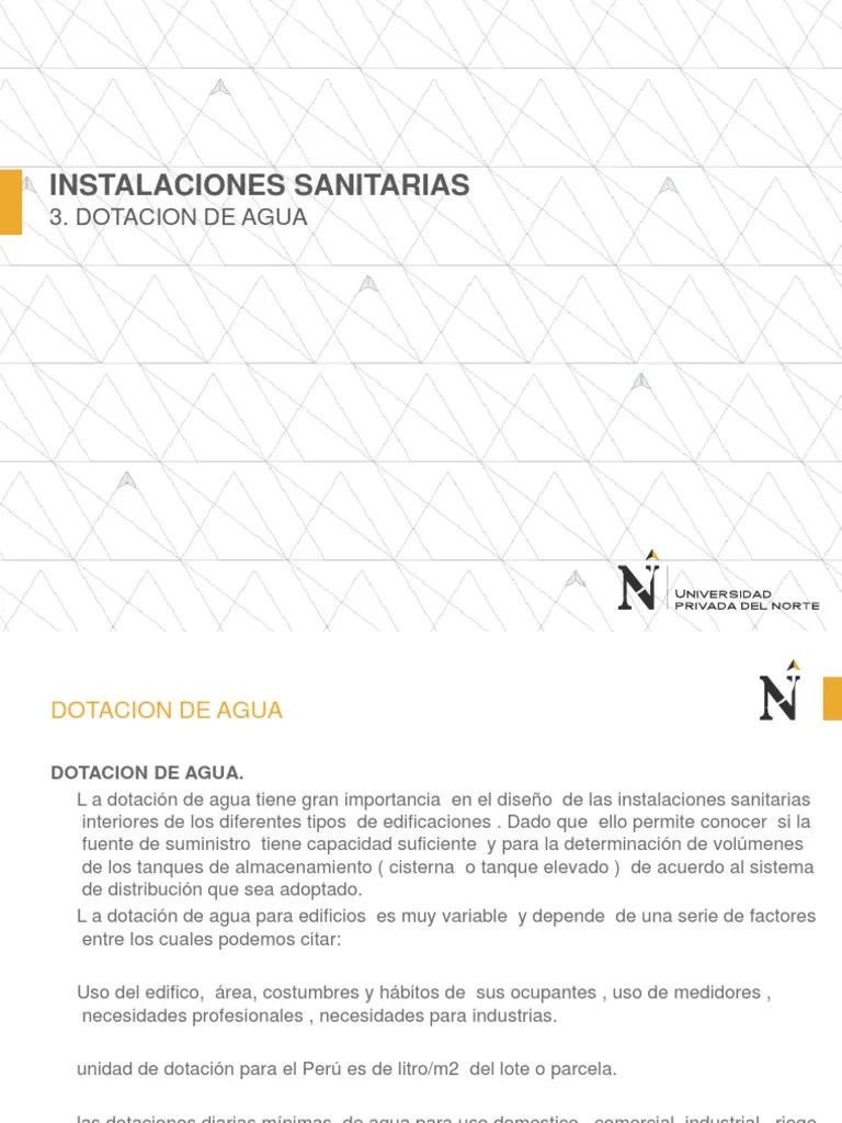 Dotacion De Agua | PDF | Riego | Agua