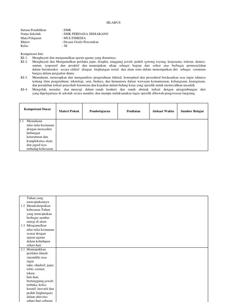 Download silabus desain grafis percetakan. Silabus Desain Grafis Percetakan Pdf