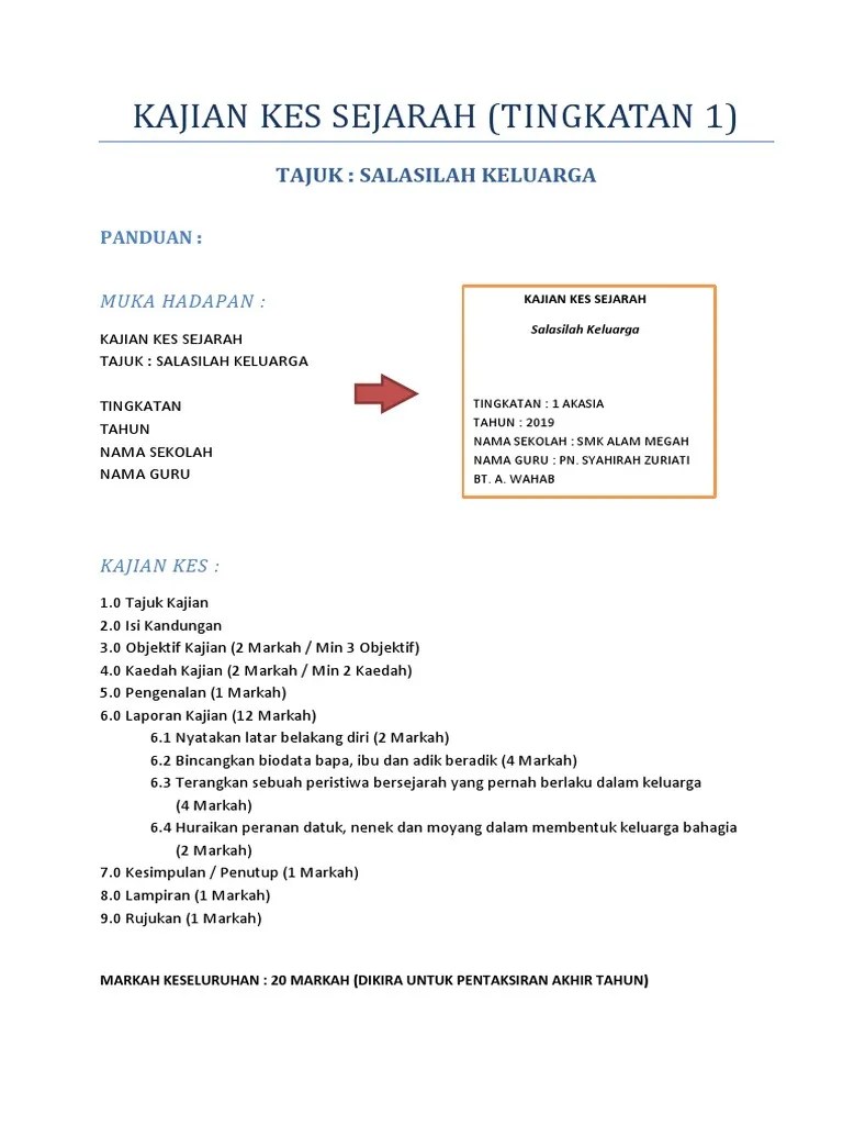 Contoh Kajian Kes Sejarah : Kajian Kes Sejarah Pdf