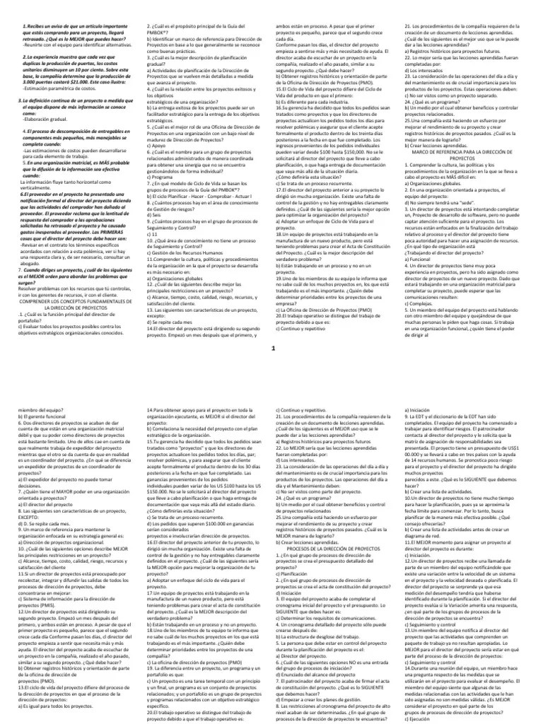 Gestion De Proyectos | PDF | Software | Planificación