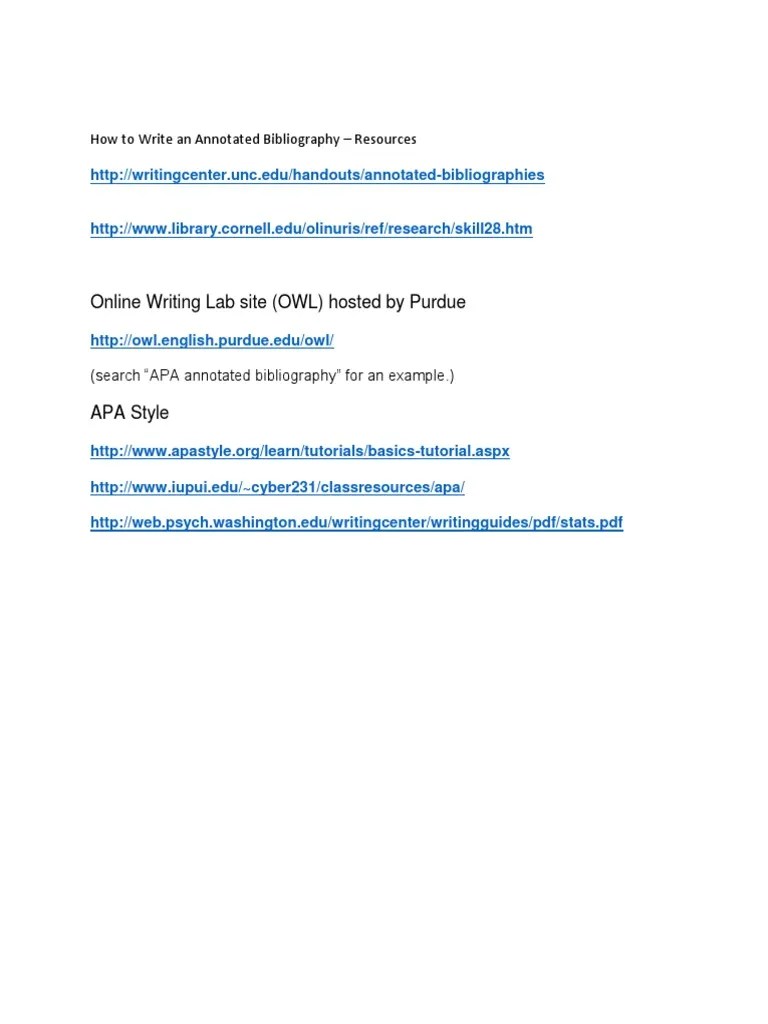 Online Writing Lab Site (OWL) Hosted By Purdue: How To Write An ...
