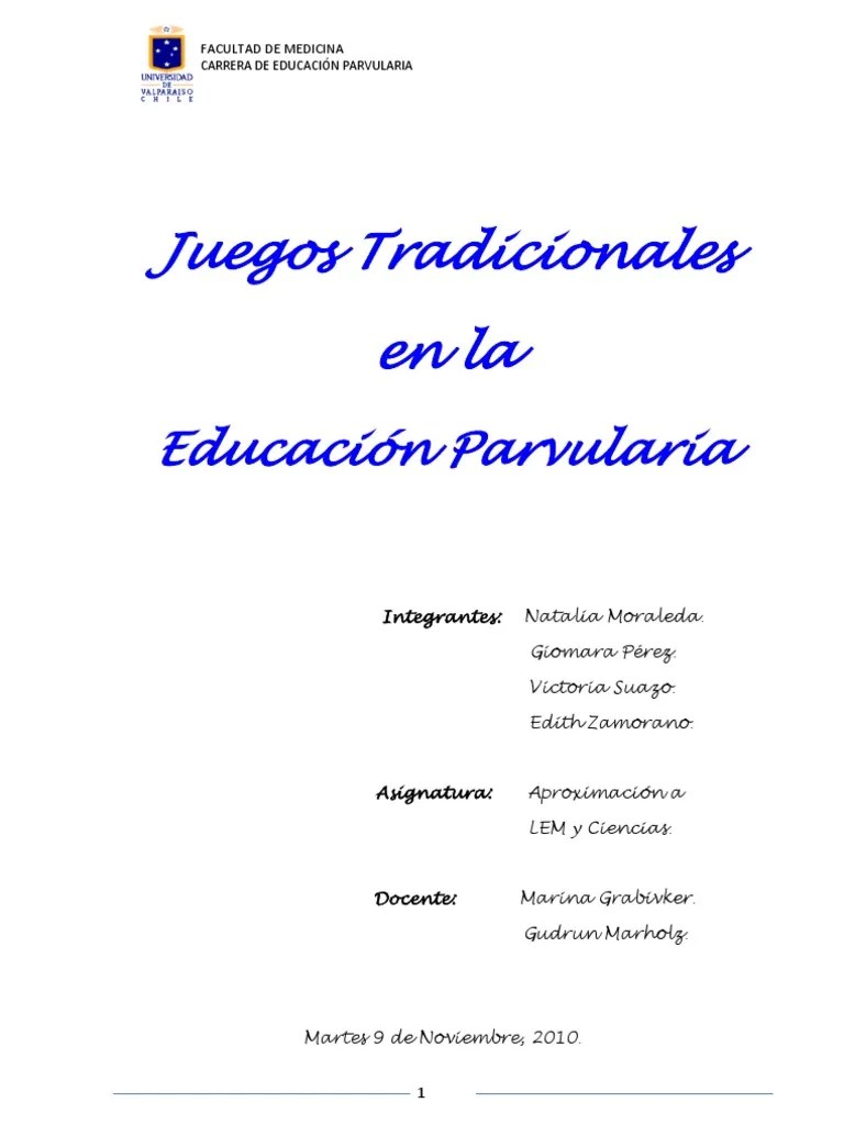Haz todas tus gestiones sin esperas Juegos Tradicionales Y Su Relacion Con El Numero Pdf Aprendizaje Educacion De La Primera Infancia