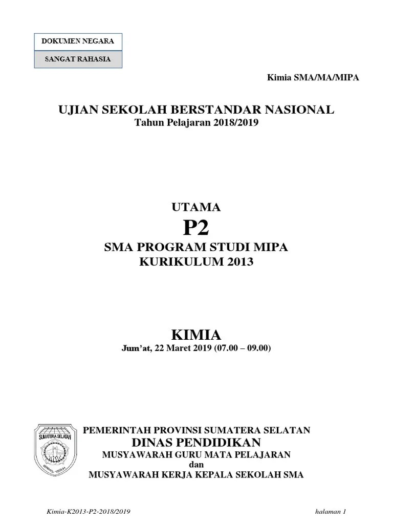 Latihan soal ujian nasional dan pembahasan. Contoh Soal Usbn Kimia Smk 2019 Beserta Jawabannya