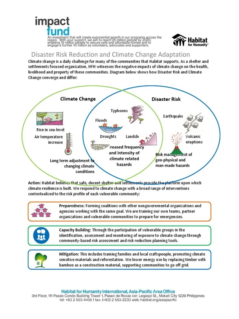 Disaster Risk Reduction And Climate Change Adaptation | PDF | Emergency Management | Disaster ...