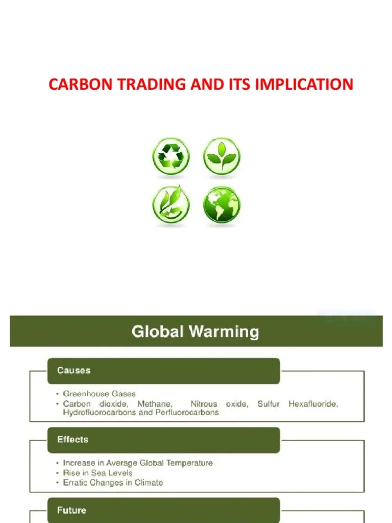 Carbon Trading And Its Implication | PDF | Clean Development Mechanism | Emissions Trading