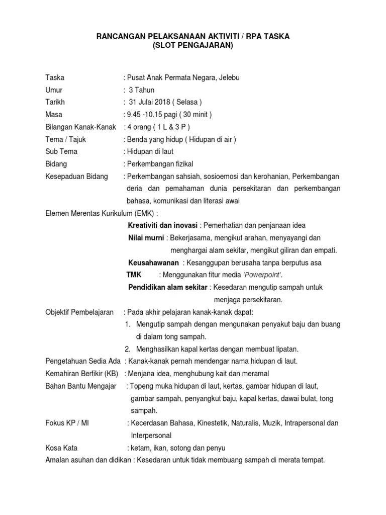 Contoh Rpa Perkembangan Bahasa Komunikasi Dan Literasi Awal Bayi - Rpa Bahasa Docx Lampiran 6 Rancangan Pelaksanaan Aktiviti Rpa Siri Kap 5 2020 Nama Agensi Latihan Kolej Poly Teach Mara Kota Bharu Kptmkb Bidang Course Hero