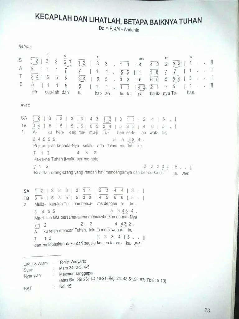 Kecaplah Dan Lihatlah Chord Nasi Erastus Sabdono Ab A A Bb B C C Db D D Eb E F F Gb G G.