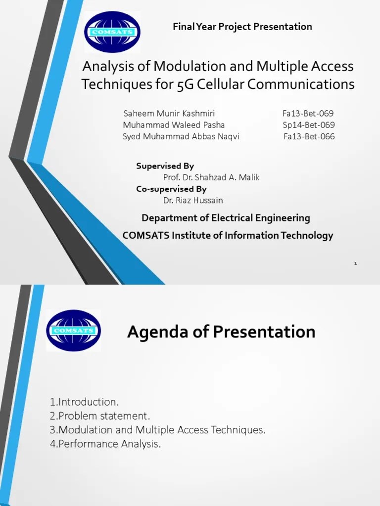 Analysis Of Modulation And Multiple Access Techniques For 5G Cellular ...