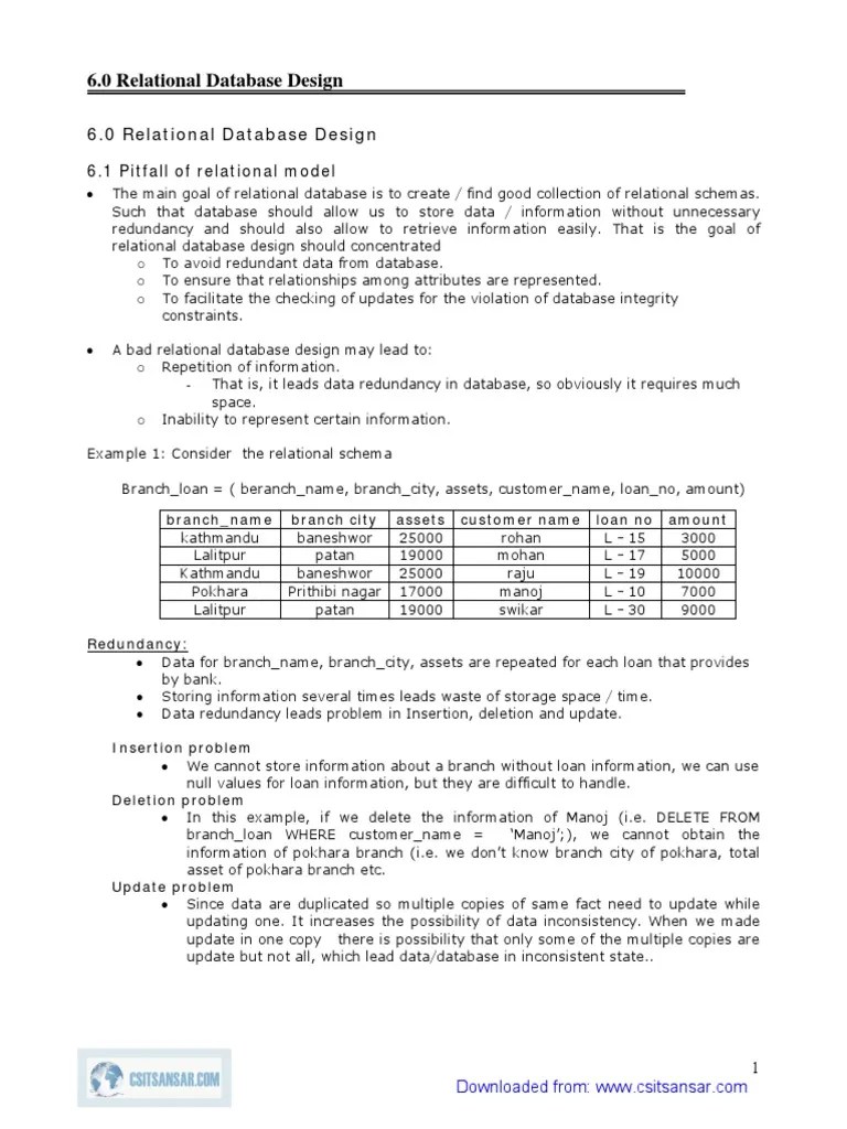 Relational Database Design | PDF | Relational Model | Relational Database