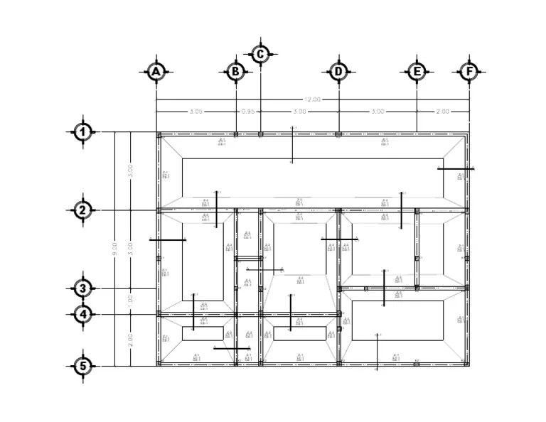 Planta De Cimentacion Casa Habitacion | PDF