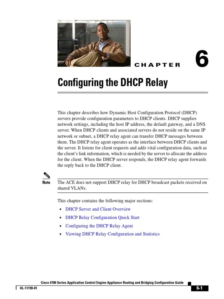 Configuring The DHCP Relay | PDF | Ip Address | Computer Network