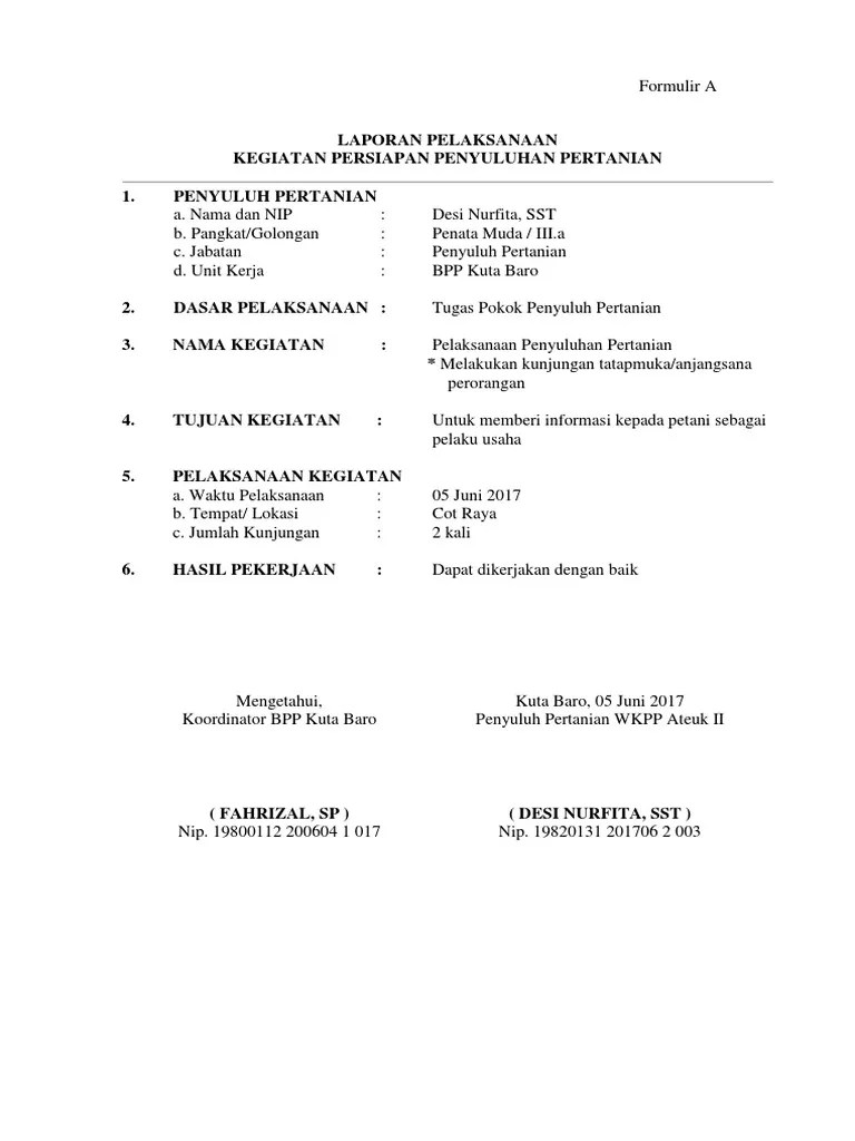 Formulir A | PDF