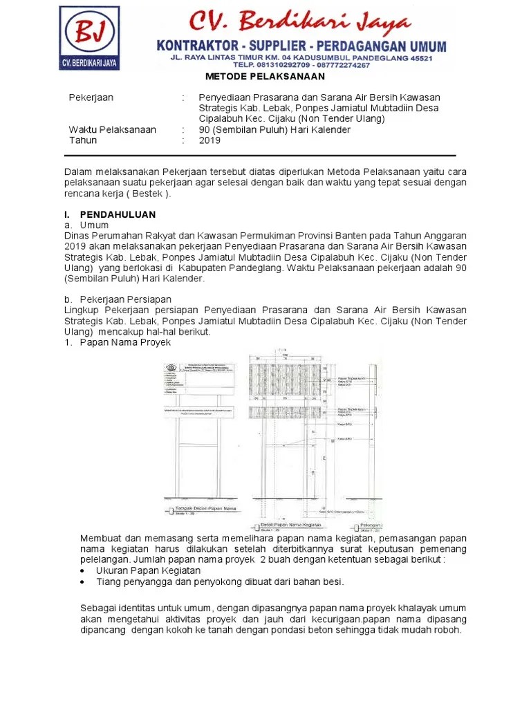 2 - Metode Pelaksanaan | PDF