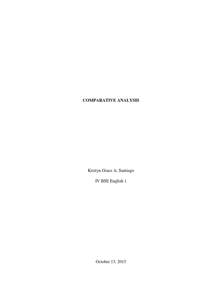 Comparative Analysis Translation | PDF | Computer Science | Sampling (Statistics)