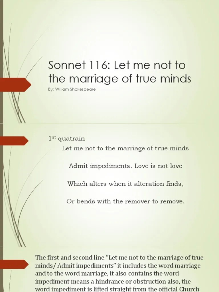 Sonnet 116 | PDF | British Poems | British Poetry