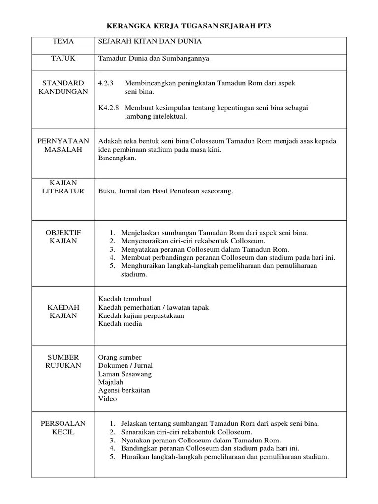 K4.2.8 membuat kesimpulan tentang kepentingan seni binasebagai lambang . Kaedah Kajian Seni Bina Tamadun Rom