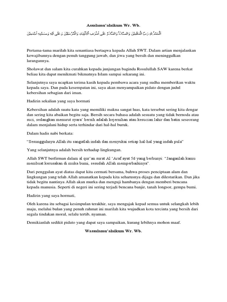 Pidato Bahasa Sunda Tentang Kebersihan Sebagian Dari Iman – Python