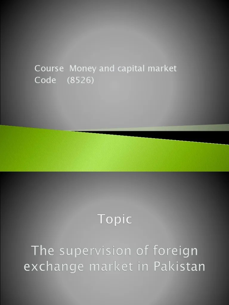 Money And CApital Market | PDF | Foreign Exchange Market | Exchange Rate