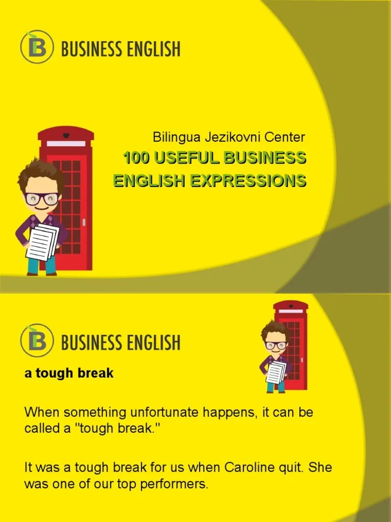 100 Business English Expressions PDF | PDF | Taxes | Business