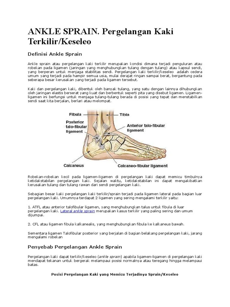 Ankle Sprain | PDF