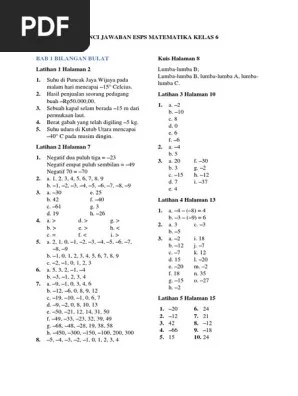 kunci jawaban bahasa indonesia kelas 7 edisi revisi 2016 halaman 130 131. Contoh Latihan Soal Kunci Jawaban Matematika Kelas 5 Esps