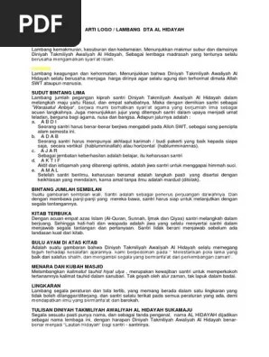 Return to article details curriculum implementation in madrasah diniyah takmiliyah awaliyah at bandung city download download pdf. Arti Logo Lambang Dta Al Hidayah Pdf