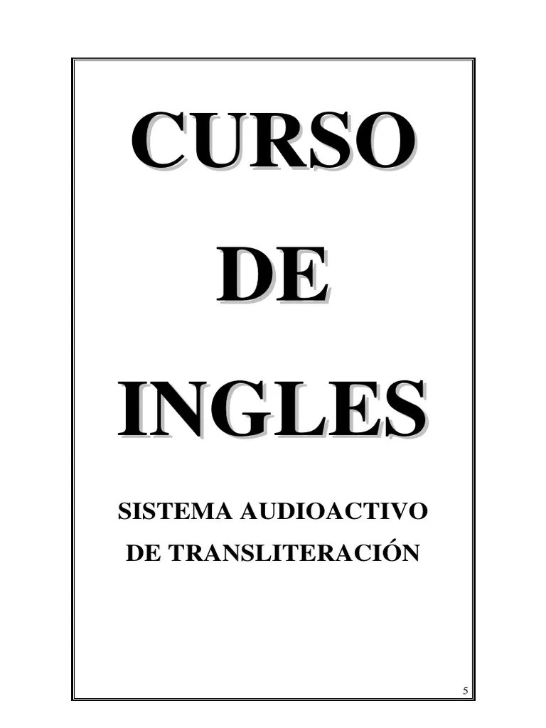 Curso De Ingles | Descargar Gratis PDF | Idioma En Inglés | Lengua Española