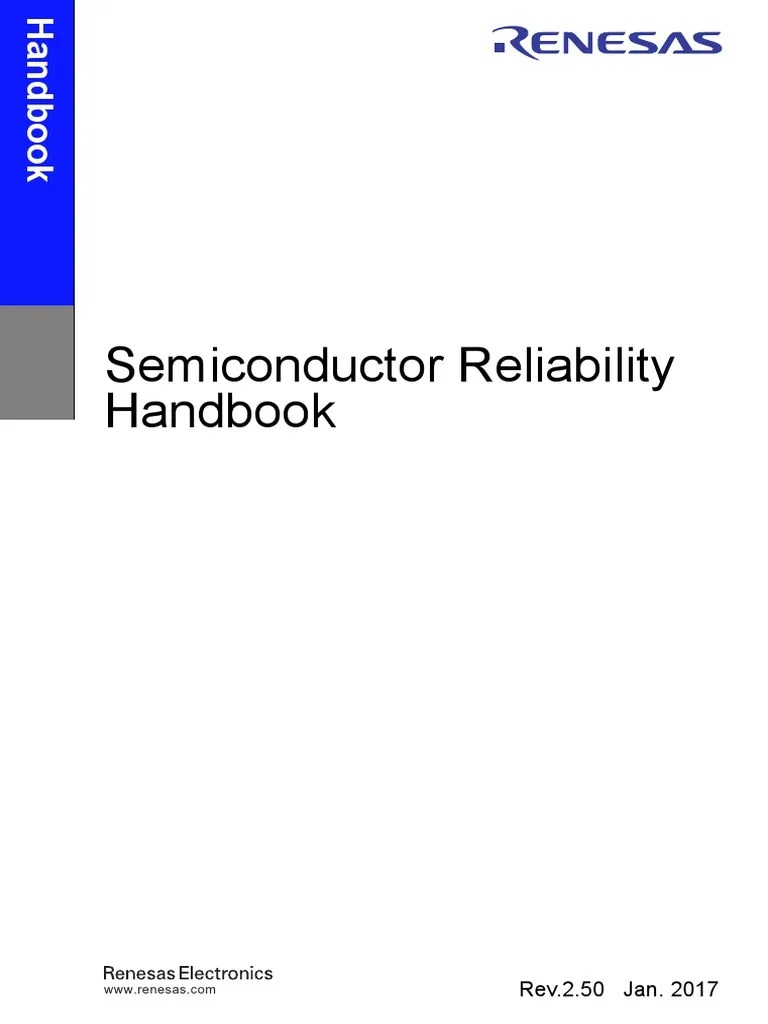Semiconductor Reliability Handbook | PDF | Transmission Electron Microscopy | Reliability ...