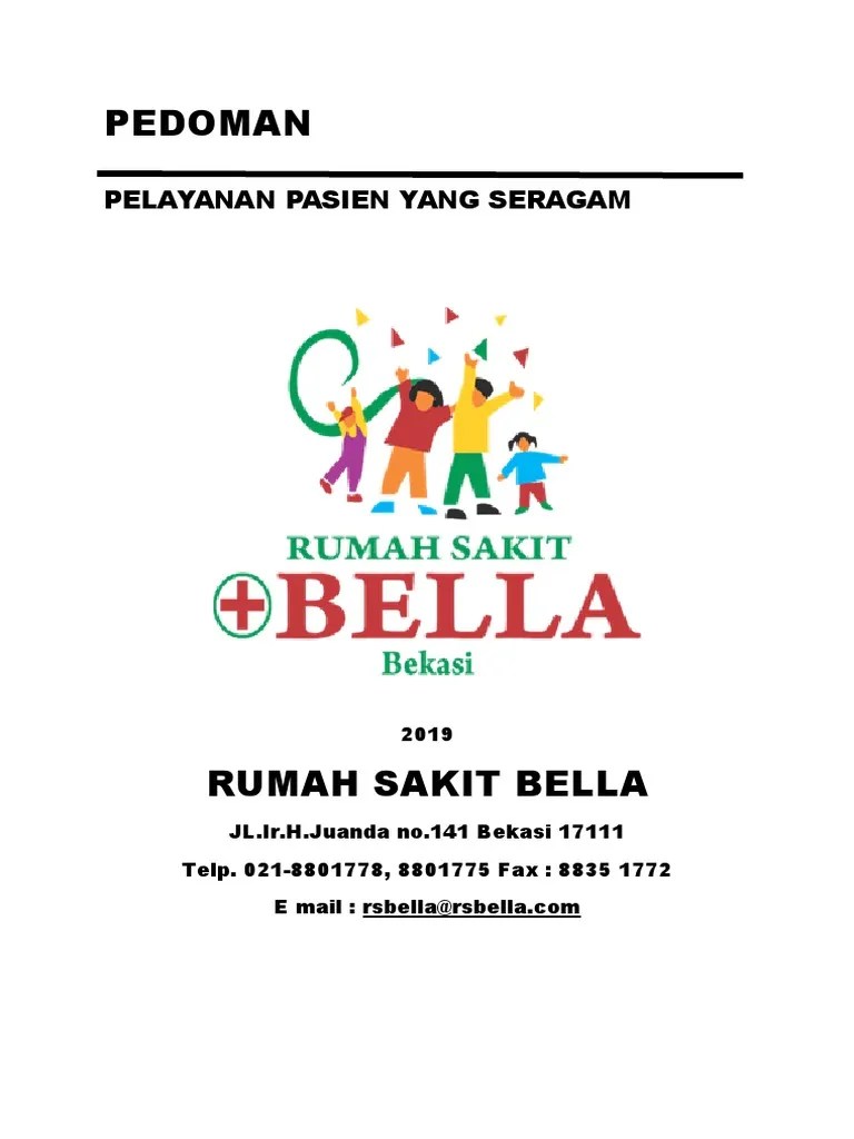 PP. 1. PEDOMAN PELAYANAN PASIEN YANG SERAGAM - Docx (Kurang Denah Dan  Distribusi) | PDF