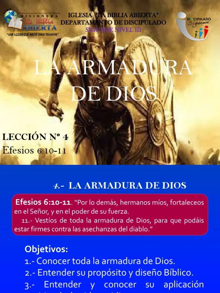 La Armadura De Dios. | PDF | Salvación | Fe