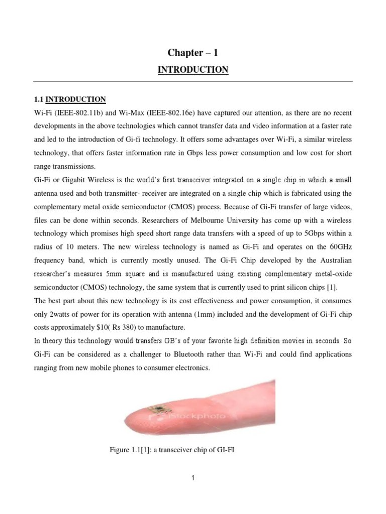 Chapter - 1 | PDF | Wi Fi | Wi Max