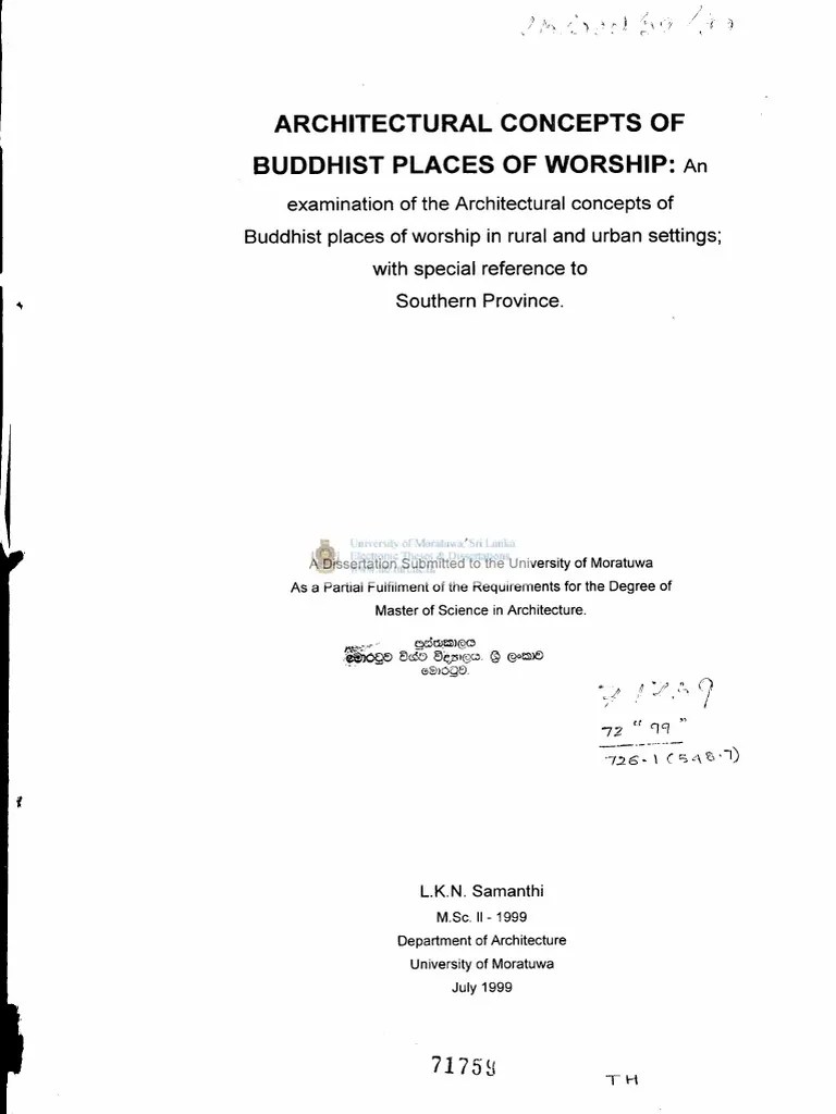 Buddhist Architecture Concepts In Sri Lanka | PDF | Religious Faiths | Indian Religions