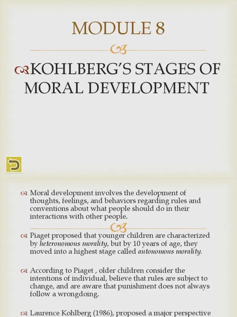 Kohlbergs Stages Of Moral Development | PDF | Morality | Metaphysics Of ...