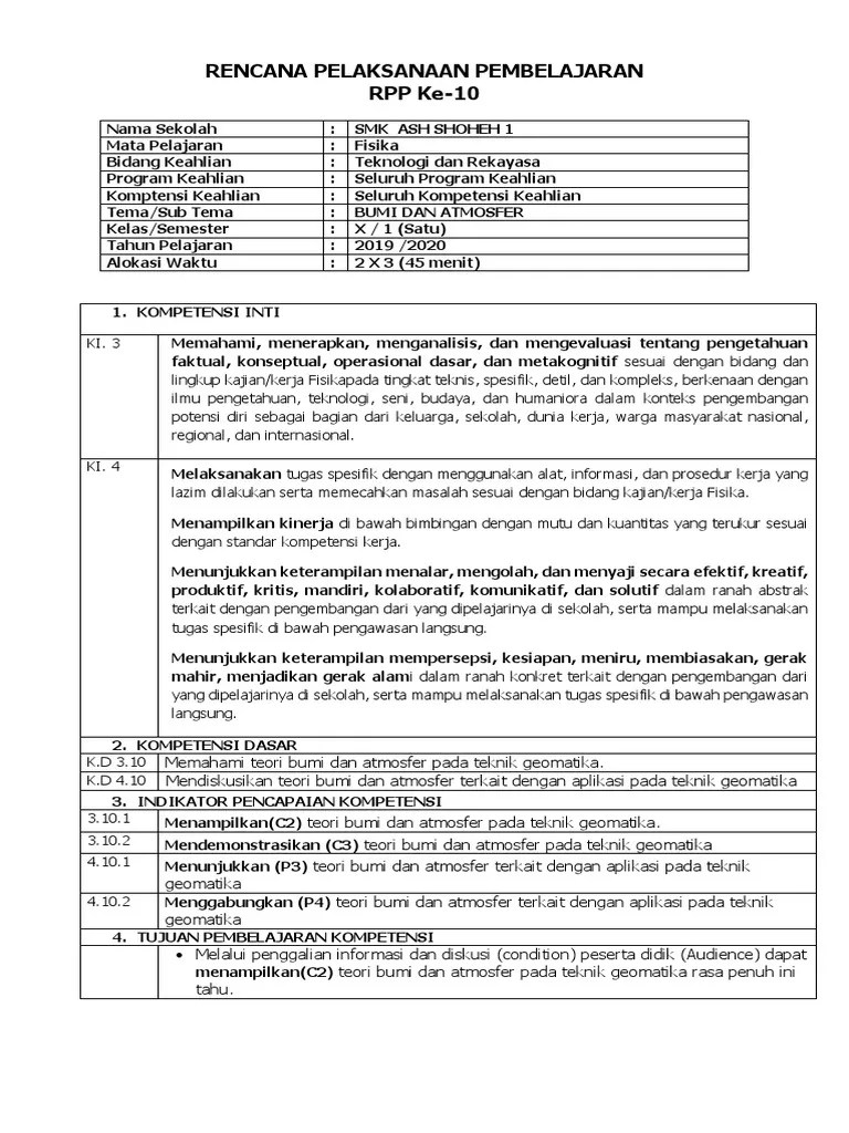 Rpp fisika glb dan glbb by yal_qudaaru. Rpp 10 Bumi Dan Atmosfer Pdf