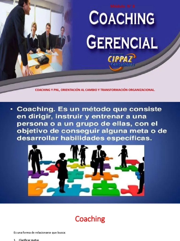 Coaching | PDF | Liderazgo | Aprendizaje