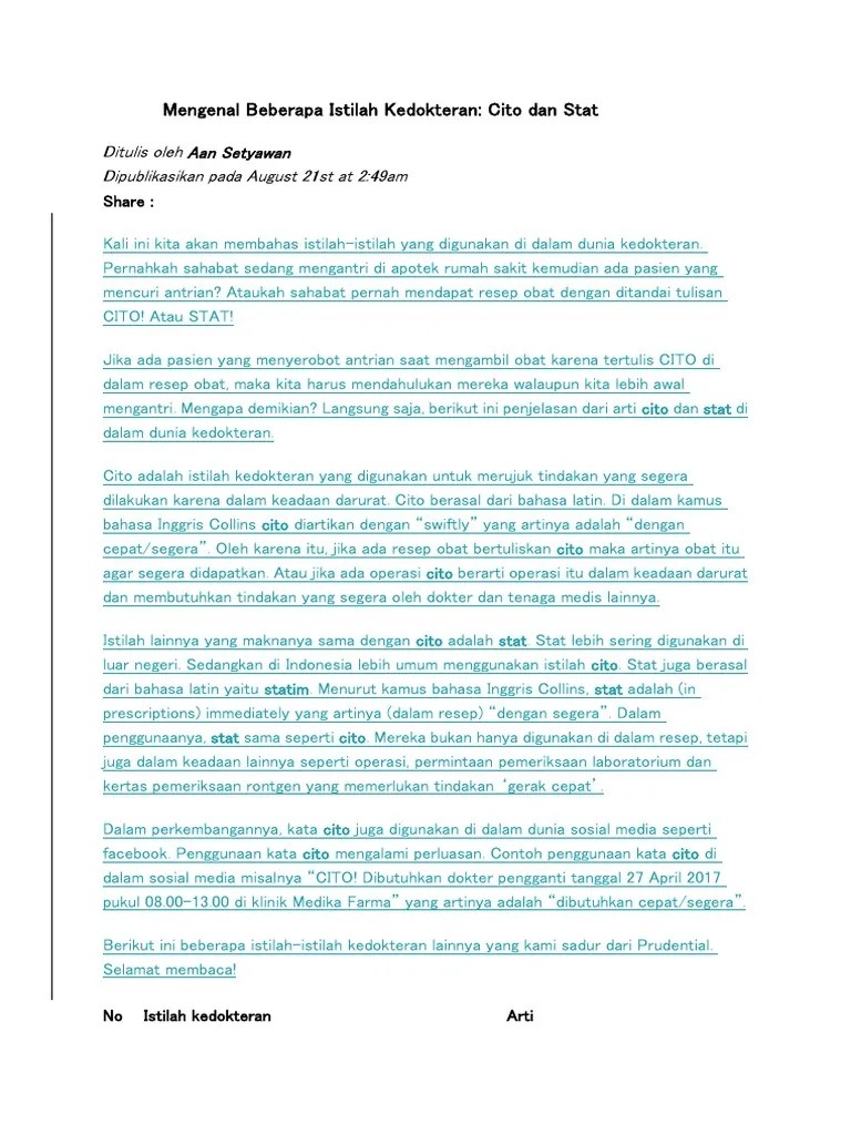 Istilah Kamus Dokter | PDF
