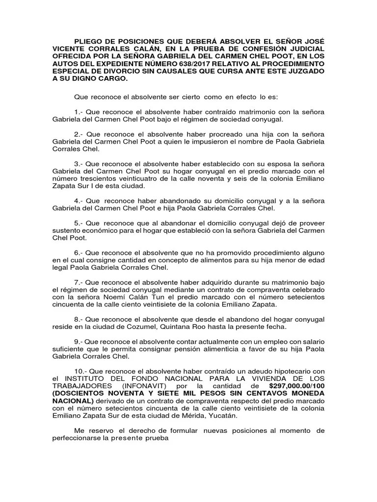 Pruebas, Declaracion De Parte, Testimoniales, Confesionales. Pruebas En Juicio Oral Familiar ...