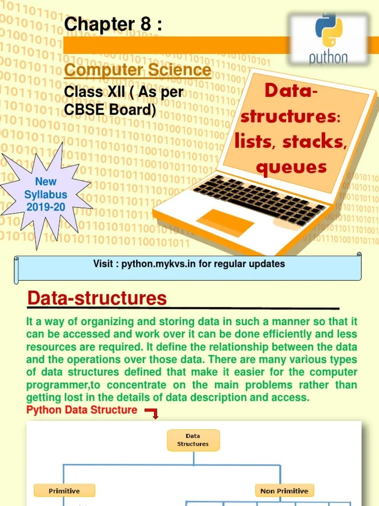Computer Science: Data-Structures: Lists, Stacks, Queues | PDF | Queue ...