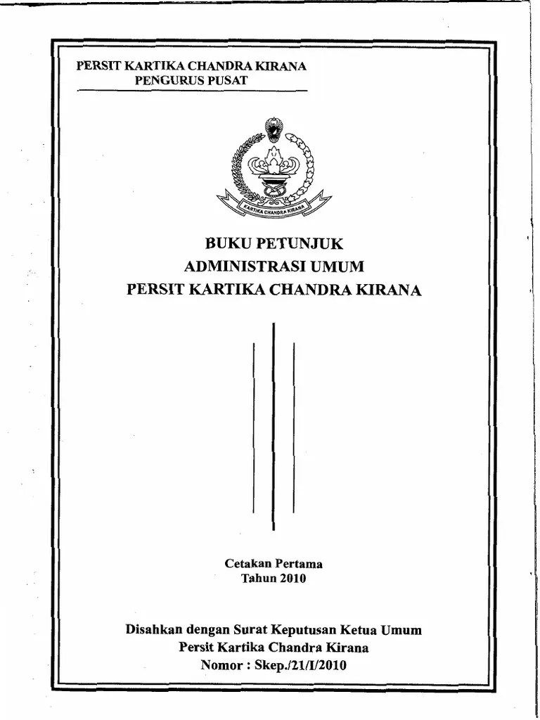 Buku Petunjuk Administrasi Umum | PDF
