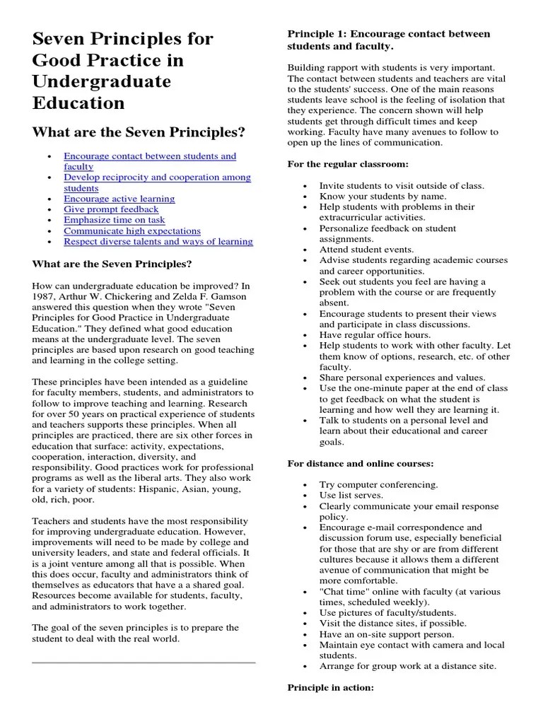 Principles Of Teaching 1 | PDF | Educational Technology | Teachers