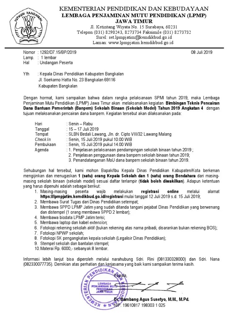 Irwan sukri banuwa, m.si., beserta jajaran, hadir dalam undangan terkait diskusi . Surat Undangan Dinas Pdf