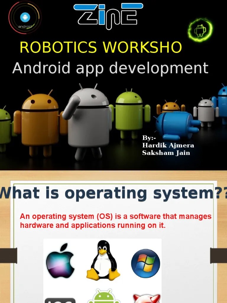 Robotics Workshop: Android App Development | PDF | Android (Operating ...