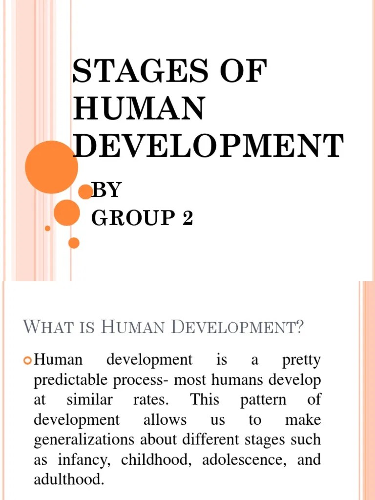 Stages Of Human Development | PDF | Developmental Psychology | Childhood